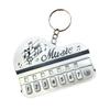 Playable Miniature Piano Keychain Toy For Children Portable Musical Instrument With LED Light Safe Plastic Design