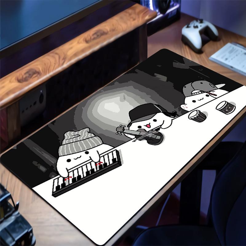 Mouse Pad Gaming Cartoon Cat Mousepad Gamer Anime Keyboard Pads Office Laptop Kawaii Desk Mats Non-Slip Rubber Home Table Mat