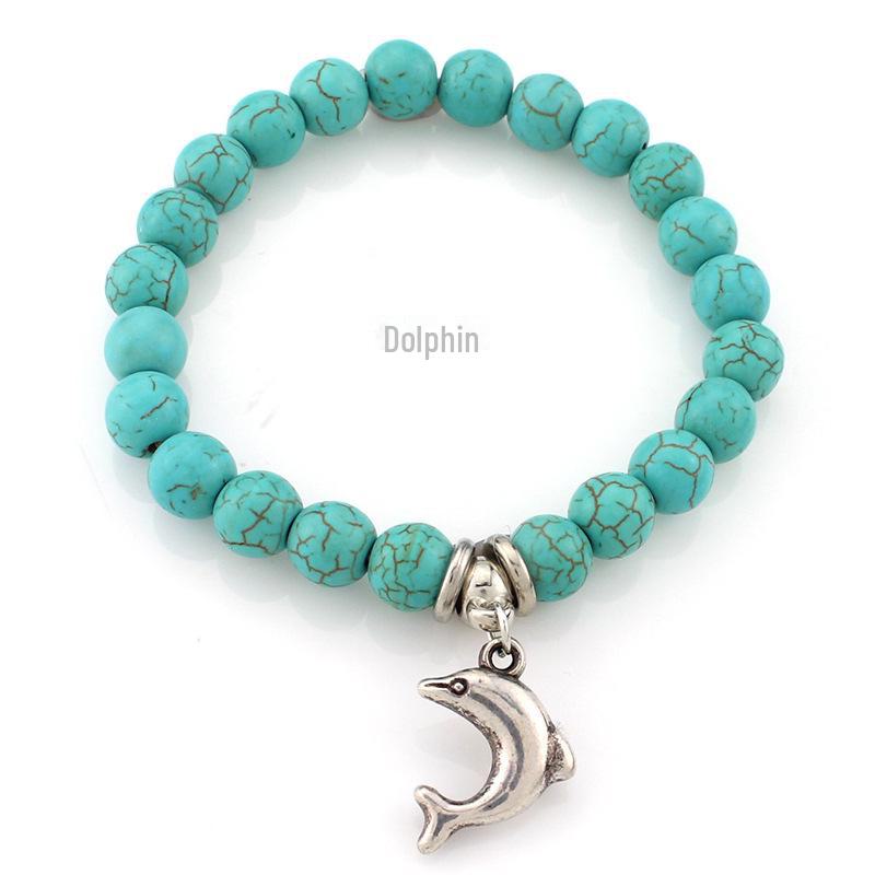Turquoise Beaded Bohemian Bracelets: European & American Fashion