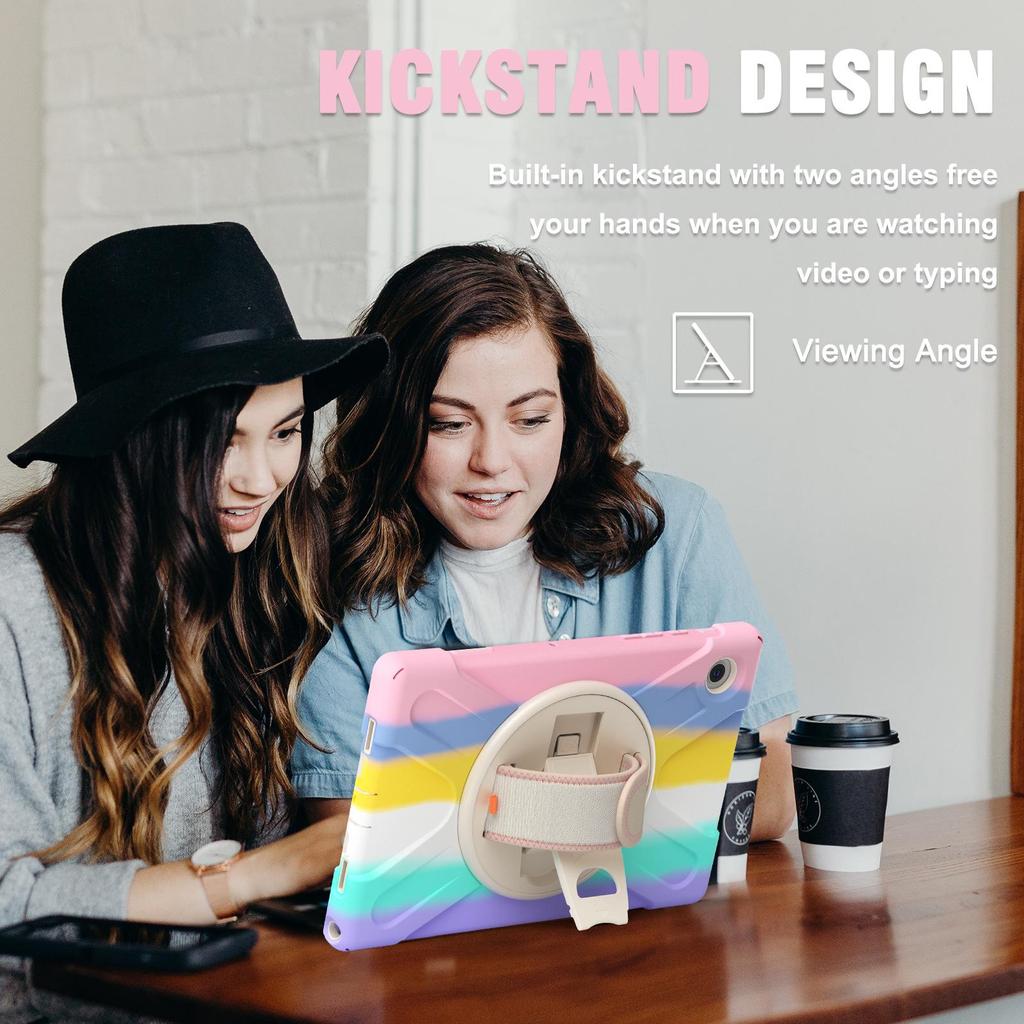 Противоударный защитный чехол для Samsung Galaxy Tab A8 10,5 дюйма (X200/X205) - Дизайн с цветовыми блоками