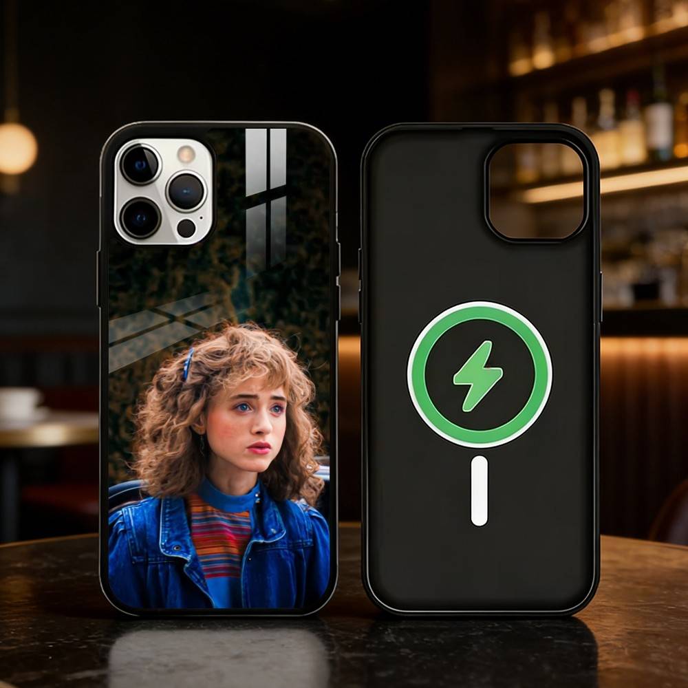 Retro Chic Vibe Natalia Dyer Phone Case For iPhone 17/16/15/14/13/12/Plus/Pro/Max for Magnetic Wireless Charging