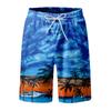 Men's Fashion Printed Strapped Hawaiian Beach Fit Sport Casual Shorts Pants
