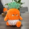 Vegetable Cute Turnip Carrot Doll Stuffed Squishy Hurry Up Radish Plush Toy Pillow Cushion  Birthday Gifts Home Decor