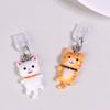 1Pcs Cute Cartoon Cat Dust Plug Phone Lanyard Type-C Mobile Phone Dust Plugs Universal Charging Port Protectors Dustplugs
