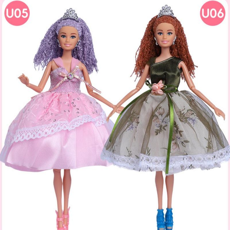 Кукла Барби 30 см с грязными косичками, европейская и американская личность, многосуставной подвижный целый комплект упакованной кукольной кружевной одежды