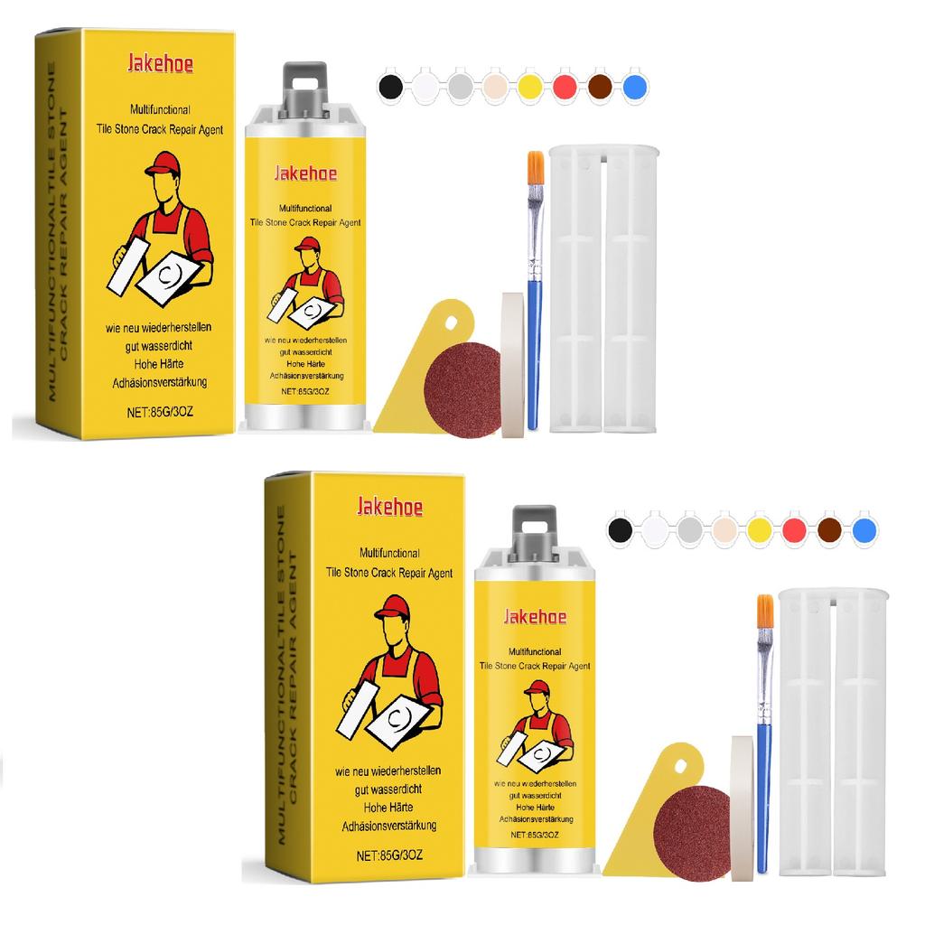 Tile Stone Crack Repair Kit, Porcelain Granite Marble Fix, Super Adhesion Tools for Tub Chips Sink Cracks
