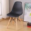 Обеденный стул Eames в скандинавском современном минималистичном стиле из массива дерева со спинкой