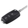 Складной чехол-брелок с 3 кнопками для VW Tiguan Golf Sagitar Polo MK6 Passat