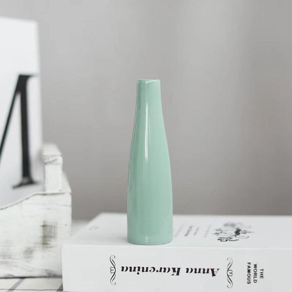 Creative Aromatherapy Bottle Ceramic Flower Pot Nordic Ins Style Flower Vase  Dried Flower