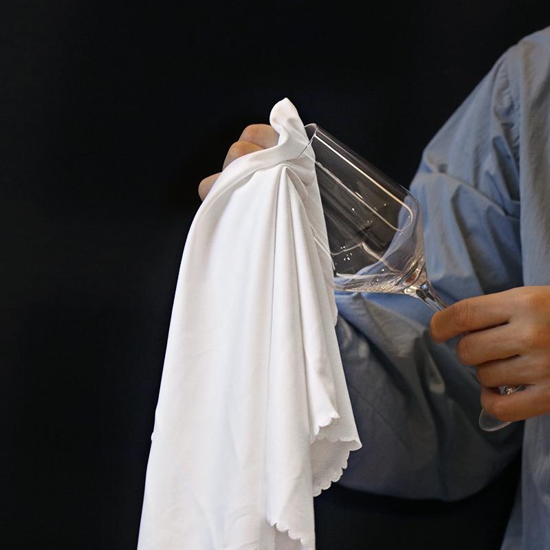 Rother Mouth Cloth, Cup Cloth, 35*50cm*2 Pieces, Specialized Glass Cup Cloth, Cleaning Cloth, Wine Glass Cloth, White