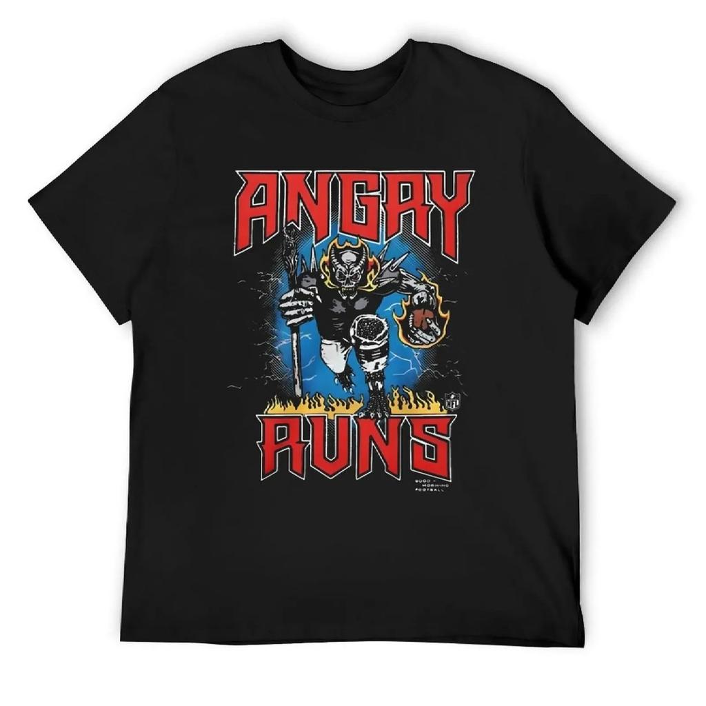 Angry Runs T-Shirt Aesthetic clothing anime quick drying graphic t shirts men graphic t shirts