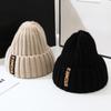Winter Letter Woolen Hats Female Korean Fashion Warm Knitted Cap Ear Protection Hats