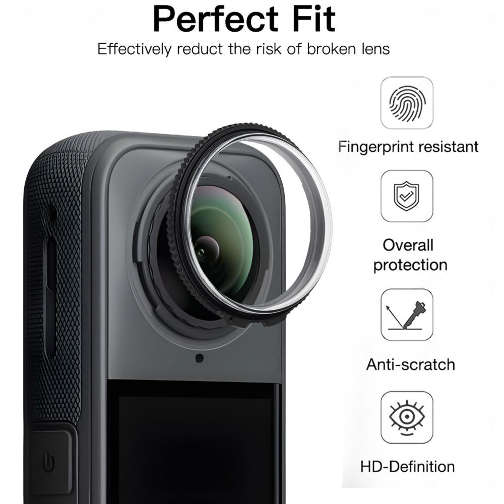 5-в-1 для Insta360 X5 Оптическое Стекло Вращающаяся Линза Защита Камеры Защитная Пленка для Экрана Комплект HD Антицарапающие Пленки для Insta 360 X5