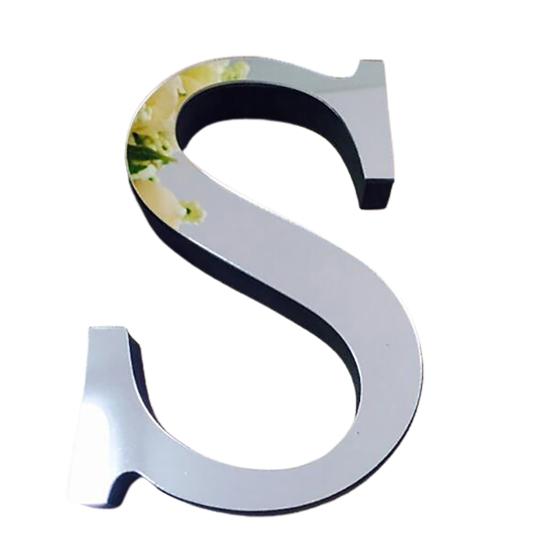 Популярные свадебные английские любовные письма домашний декор 3D зеркальные настенные наклейки алфавит рождественский декор ARI