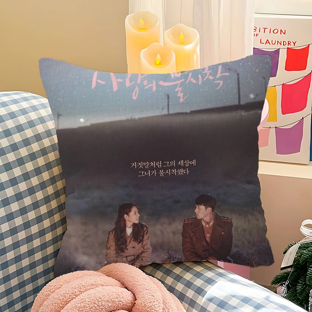 Korean Crash Landing On You Personalized Pillow Dust Cover Bedroom Kids Party Decoration Pillowcase Birthday Children Gift