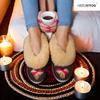 NEEDIVYOU Women’s Wool Slippers – Natural Sheepskin Fur Lining – Handcrafted Warm Indoor Shoes – Sizes 38–42