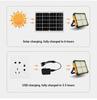Rechargeable Solar Flood Light Outdoor Portable LED Reflector Spotlight Rechargeable Projector Floodlight Construction Lamp