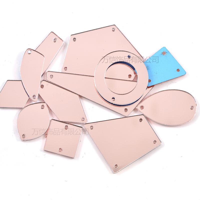 Акриловая ручная шовная дрель, зеркало специальной формы с плоским дном, сделай сам, украшение одежды, ювелирные изделия, зеркальные аксессуары, шовная дрель