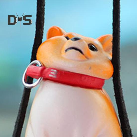 Подвесное украшение для автомобиля в виде собаки, симпатичное зеркало заднего вида в форме собаки, подвесное автомобильное кондиционирование воздуха, аксессуары для интерьера