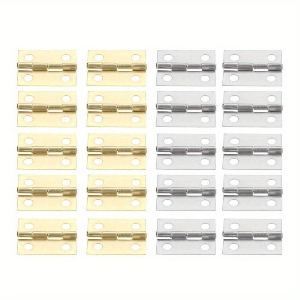50 шт. крошечные металлические петли для дома 1/12, миниатюрная фурнитура для корпусной мебели для шкафов 10 х 8 мм, домашняя фурнитура