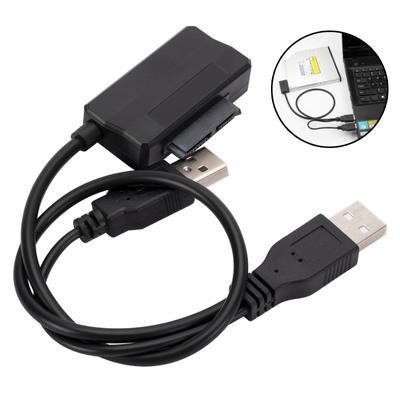 Кабель-адаптер Sata-USB 2.0, внешний кабель питания для компакт-дисков/DVD-ROM Slimline