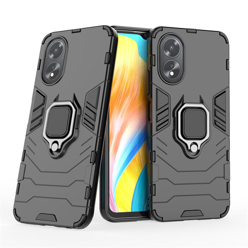 Для чехла OPPO A18 Крышка OPPO A18 Capas Новый Противоударный Бронированный Бампер для Телефона Заднее Кольцо Магнитный Держатель Для Чехла OPPO A18 A 18 Fundas