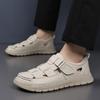 Fashion Beach Vacation Soft Sole Men Sandal New Summer Men Comfort Sandals Hollow Out Breathable Flats Leather Casual for Walking Shoes