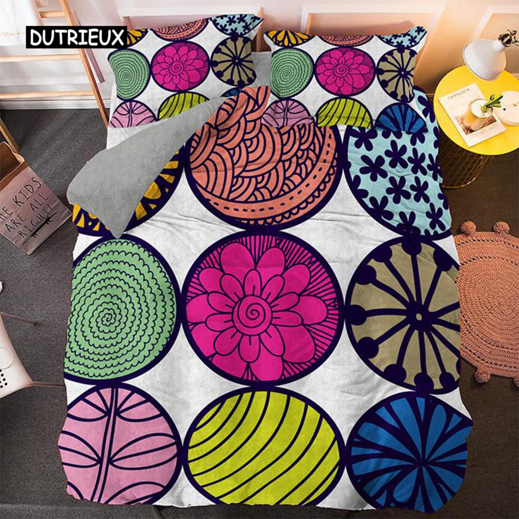 Мультяшный пододеяльник, комплект постельного белья из микрофибры размера «king-size», милый цветной аватар, комплект постельного белья для детей и подростков, мягкий пододеяльник в стиле «кавайи»