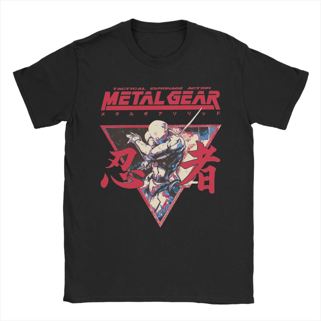 Серый Лис Вариант C Metal Gear Solid Футболки Мужские Забавные Хлопковые Футболки С Круглым Вырезом С Коротким Рукавом Футболка Печатная Одежда