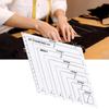 1 Pcs Garment Cutting Plastic Quilting Ruler for Sewing Accessories Patchwork Tools Tailor Craft Scale Rule Drawing Supplies DIY Tools