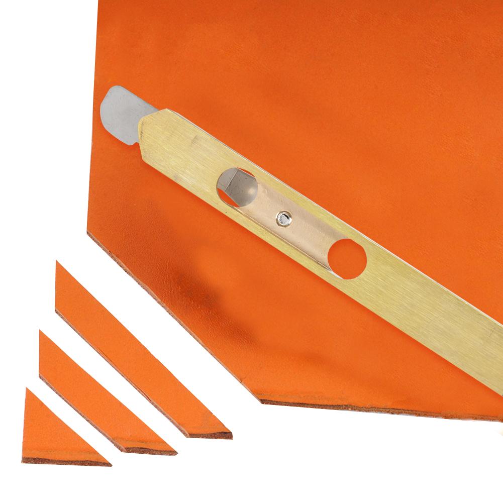 Многофункциональный латунный нож для обрезки кожи, резак для кожи, инструмент для рукоделия своими руками