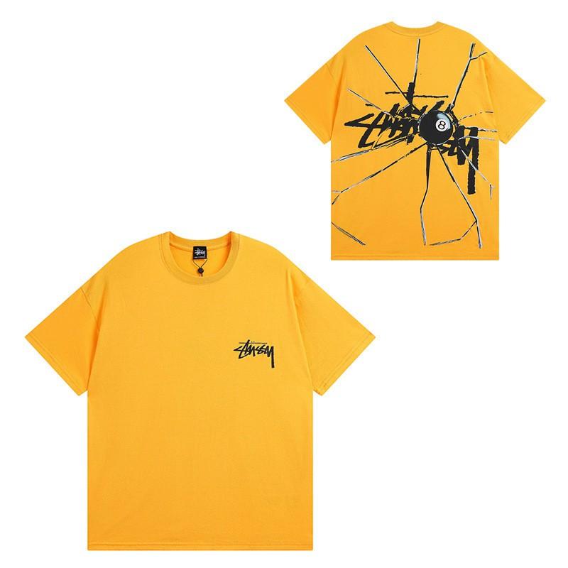 Mens Casual Short Sleeve Cotton T-Shirt With Letter Print Loose Fit Streetwear Style