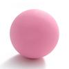 Массажный мяч для йоги, фасции, резиновый, круглый, массажер для ног, для расслабления мышц, для всех возрастов, розовый