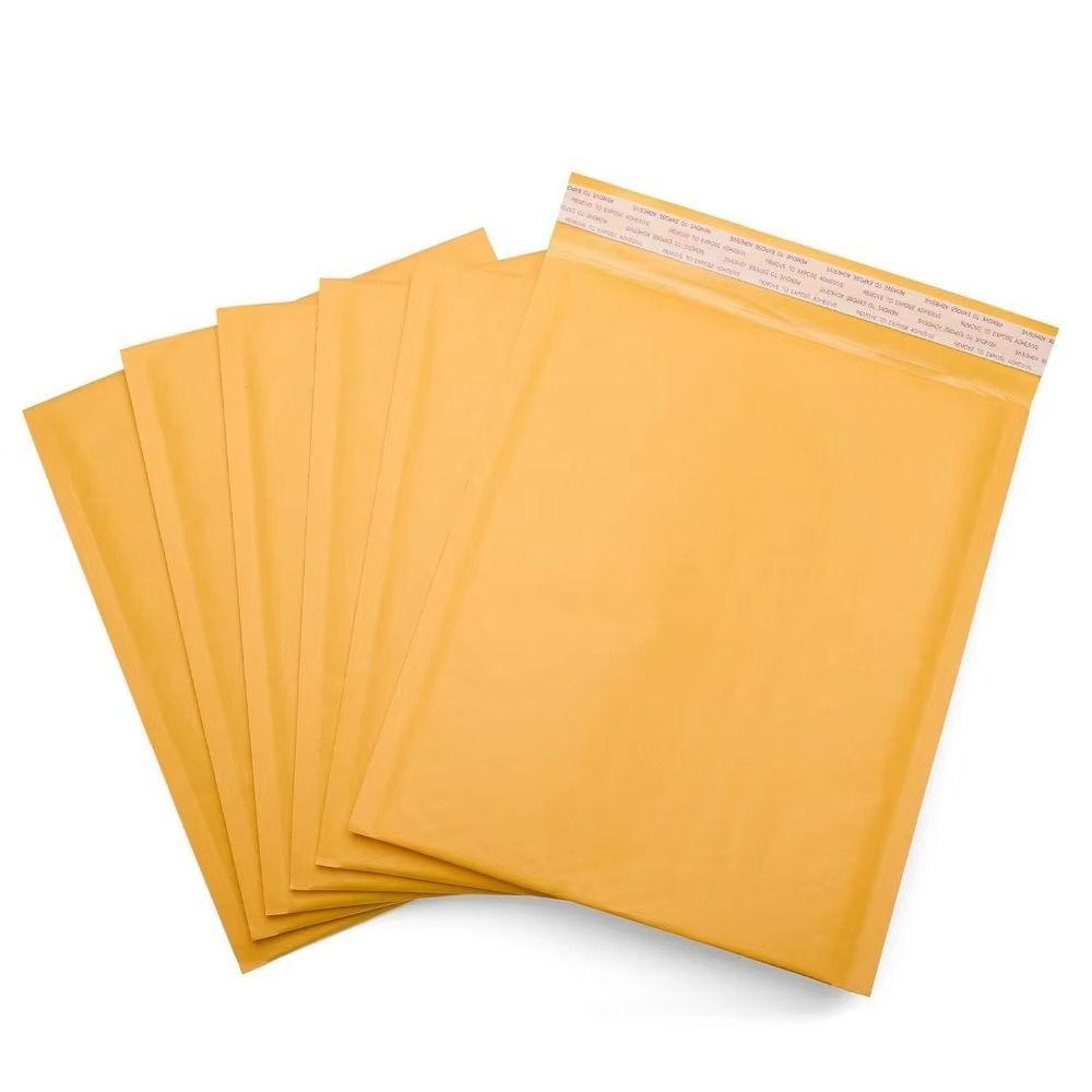 10Pcs Pearlescent Film Shipping Bags Waterproof Kraft Foam Envelope New Bubble Mailers
