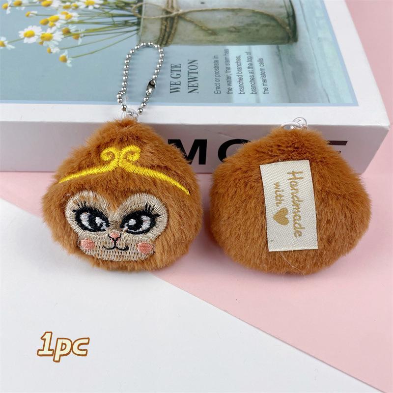 Мультяшная плюшевая кукла-обезьянка, брелок, подвеска, милая брошь в виде маленькой обезьянки, украшения для рюкзака, аксессуары, подарки на день рождения