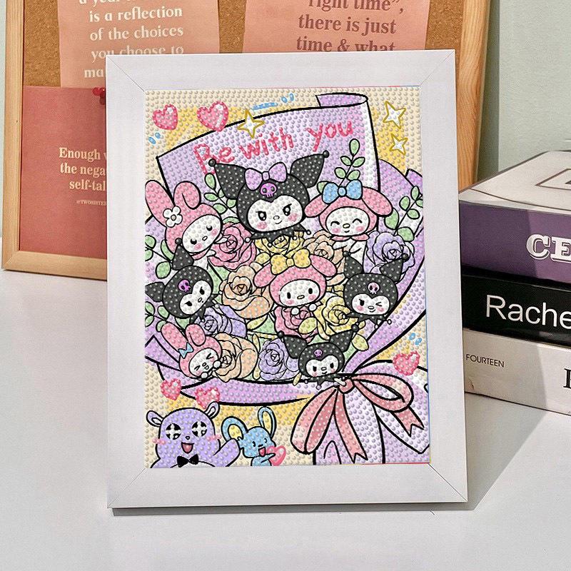 Набор для 5D-алмазной вышивки Sanrio в рамке – Образовательная игрушка для детей