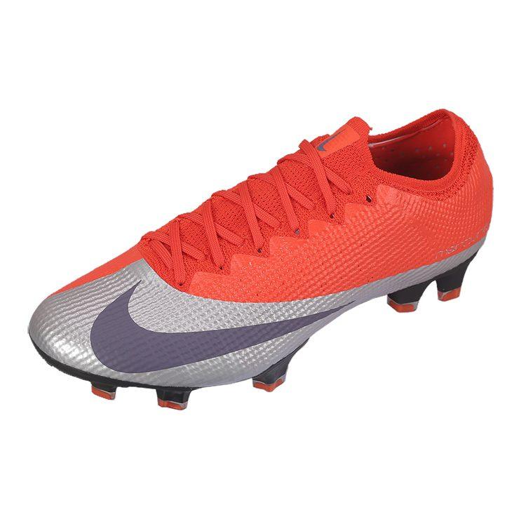 Nike Футбольные бутсы Mercurial Vapor 13 FG для твердого грунта, нескользящие, легкие, мужские, ярко-оранжевые AQ4176-851