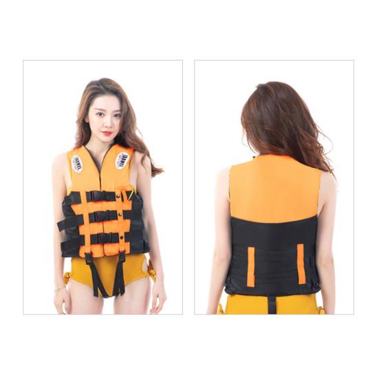 Спасательный жилет для взрослых 100N, спасательный жилет с веслом, регулируемое плавучее устройство со светоотражающей полосой для каяка, лодки, серфинга, водных видов спорта