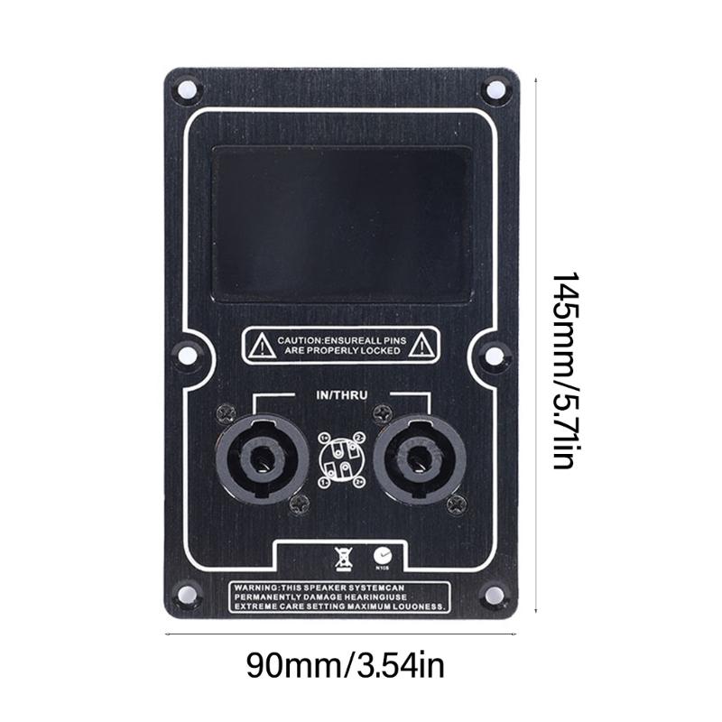 Алюминиевый сплав Задняя панель подключения проводов динамика Панель соединения динамиков для сценических звуковых систем и корпусов сабвуферов