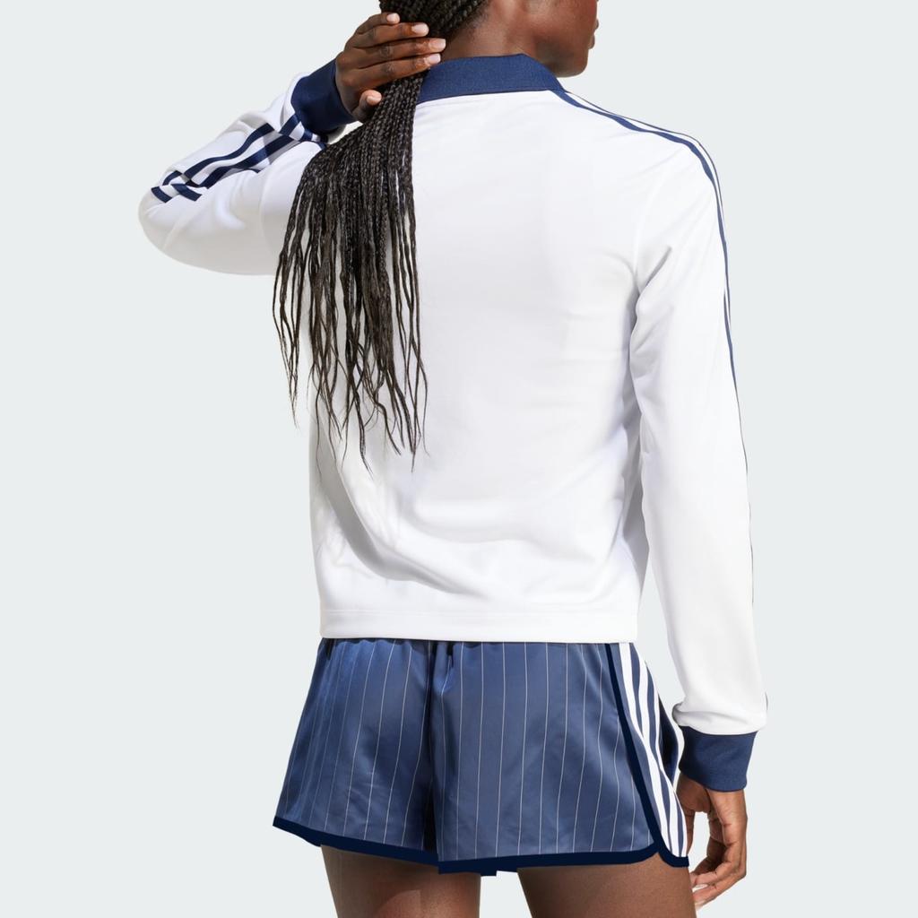 adidas Оригинальная спортивная и стильная футболка с длинным рукавом для футбола Originals Sporty & Rich JI9276