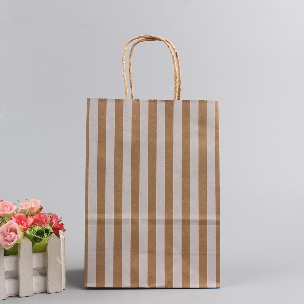 Большой подарочный пакет на Рождество в горошек - Портативный крафт-бумажный