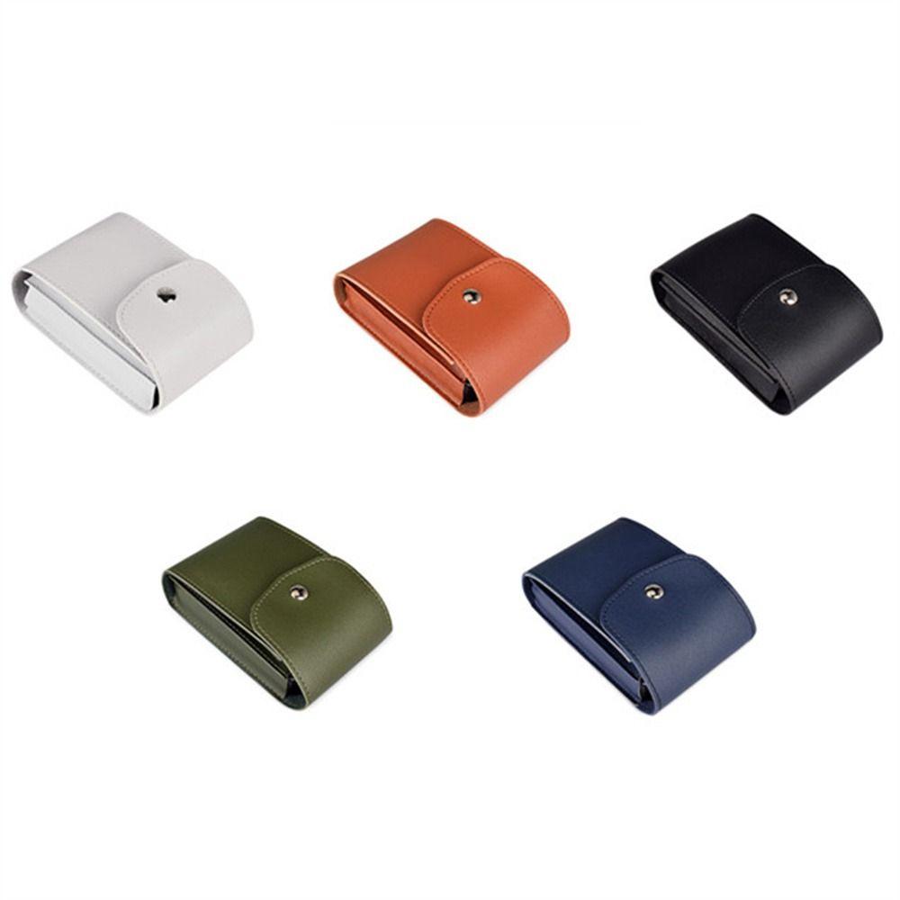 PU Leather Data Cable Bag Portable Mouse Storage Bag Digital Storage Bag U-Disk