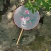 Chinese Style Chinese Style Fan with Pendant Silk Fan HanFu Embroidery Fan  Home Decor