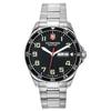 Swiss Army FieldForce Stainless Steel Black Dial Quartz 241849 100M Mens Watch