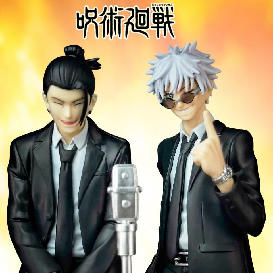 В наличии 1-2 шт. Jujutsu Kaisen ДИОРАМА Сатору Годжо Гето Сугуру Костюм См. Аниме Фигурка Модель Игрушки в Коробке Статуэтка Подарок на День Рождения