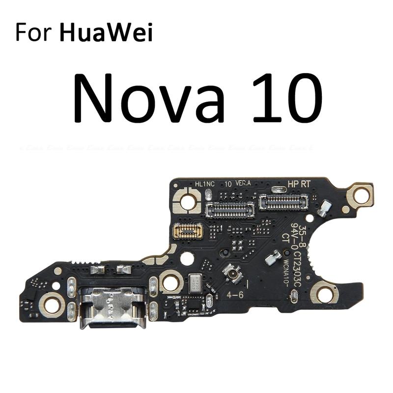 Power Charging Connector Plug Port Dock Board With Mic Microphone Flex Cable For HuaWei Nova 9 10 11 11i 12 12i Pro SE Ultra