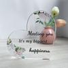 Valentine's Day Gift Desktop Living Room Bedroom Decoration Transparent Acrylic Heart Ornament
