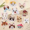 Embroidery Label Cartoon Cute  Patch Sticker Animal Badge Clothing Accessories DIY Embroidery Cloth Sticker