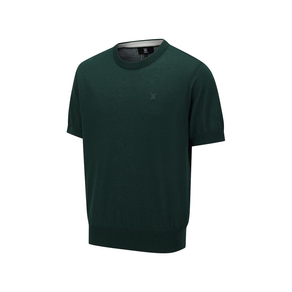 ANEW GOLF Men Solid Short Sleeve Sweater_Dn