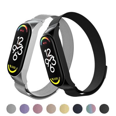 Миланский браслет для Xiaomi Mi Band 7 6 Ремешок Correa Mi band 4 браслет из нержавеющей стали miband6 band4 для Xiaomi mi band 5 3 4 6 7